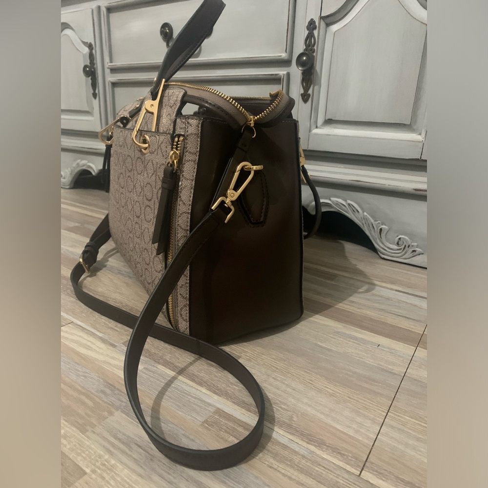 Calvin Klein Tri-Compartment Satchel Bag-PRISTINE - Picture 7 of 10